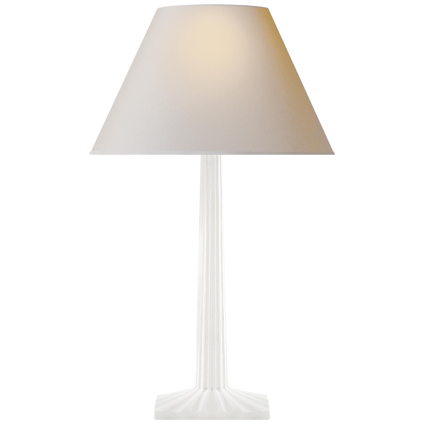 Strie Fluted Column Table Lamp