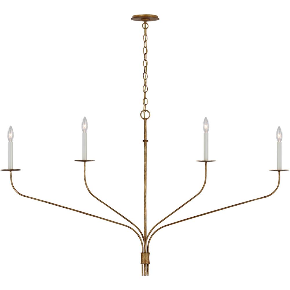 Belfair Grande Four Light Linear Chandelier